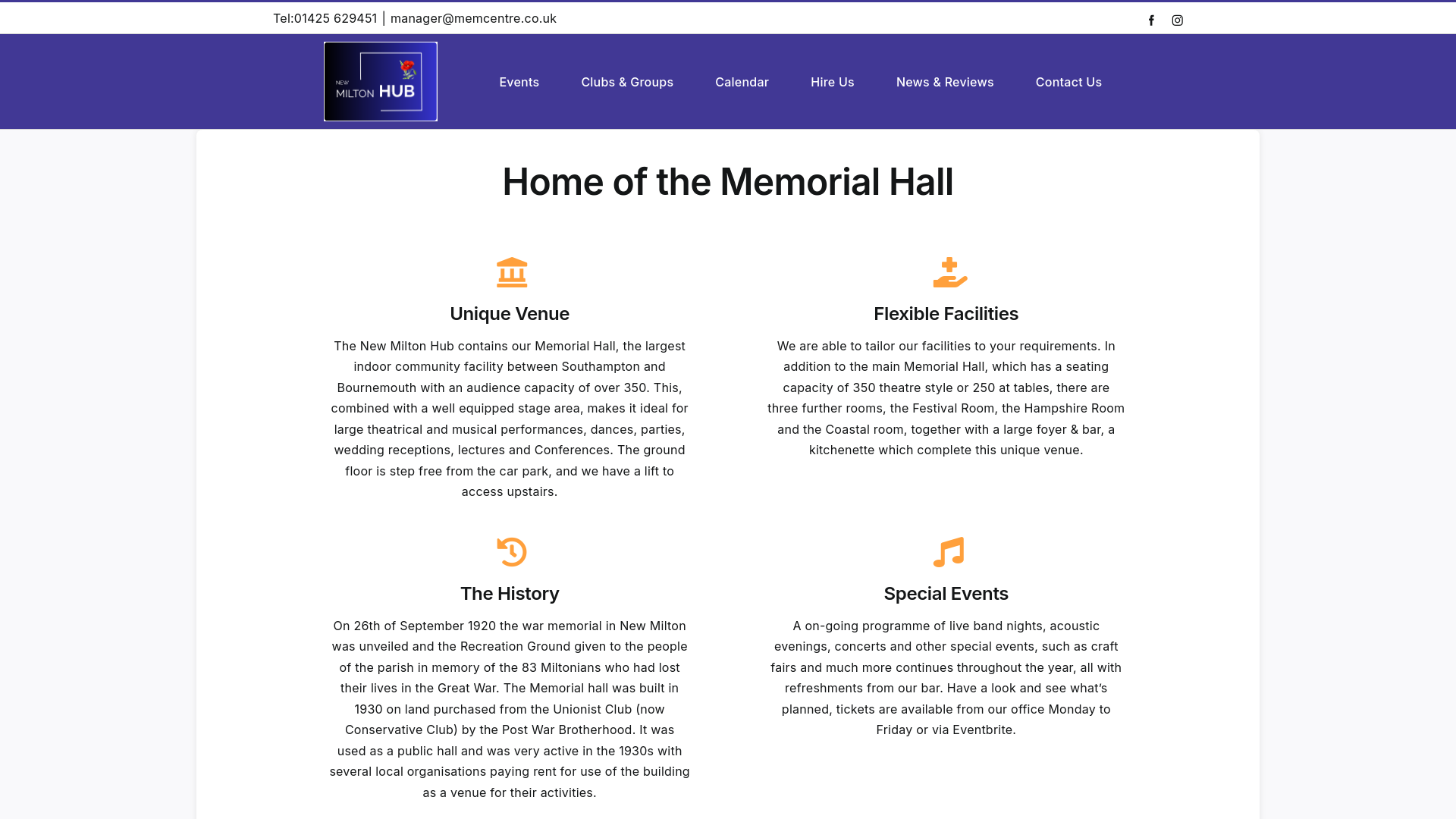 Website screenshot