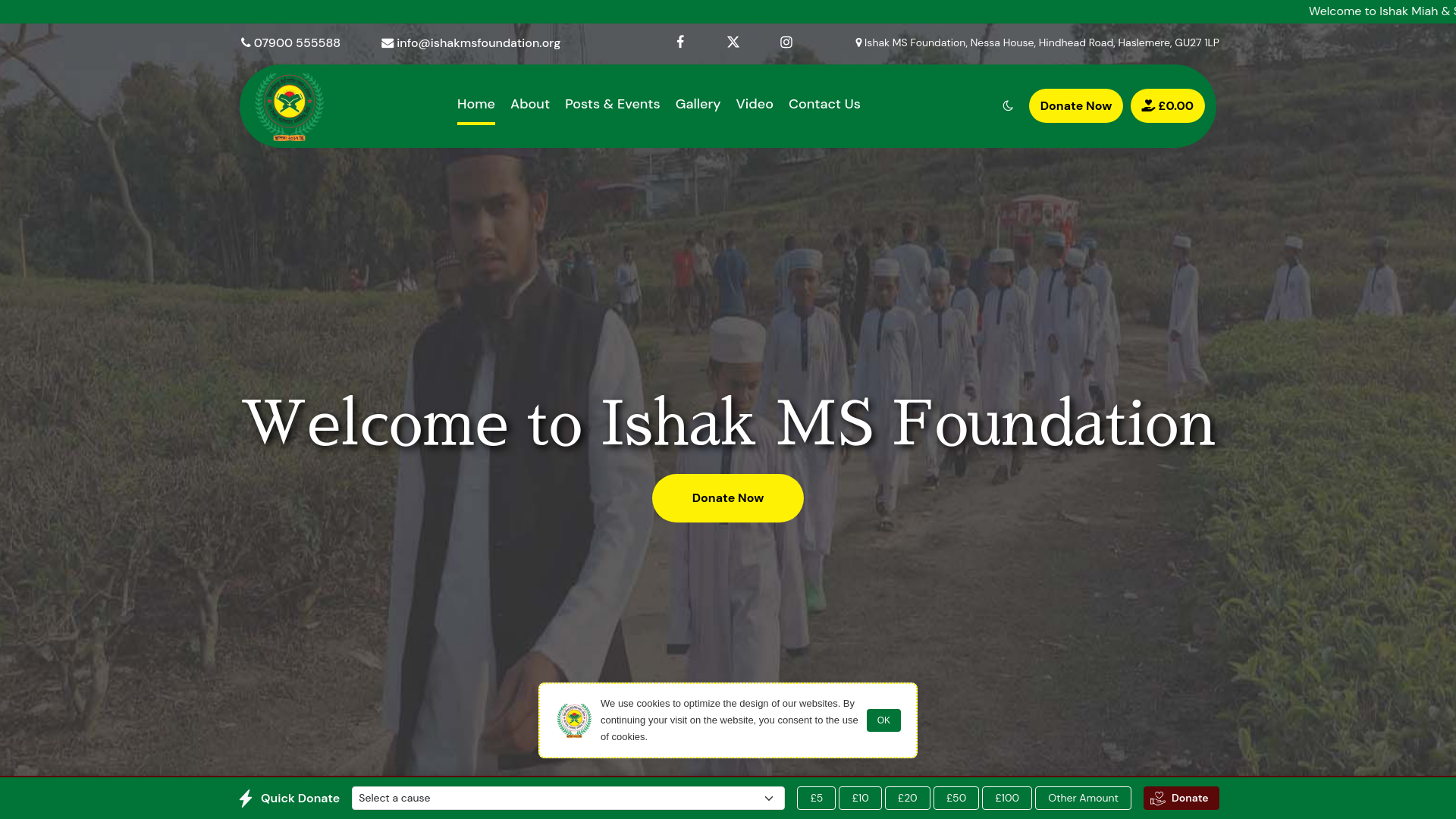 Website screenshot