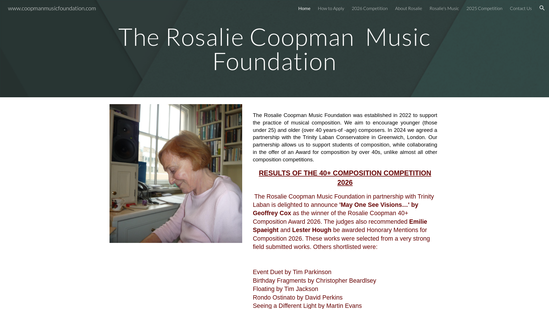 Website screenshot