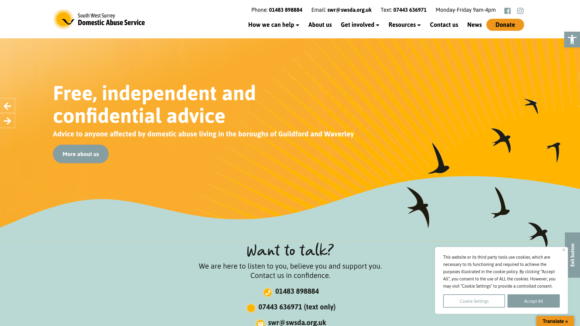 Website screenshot
