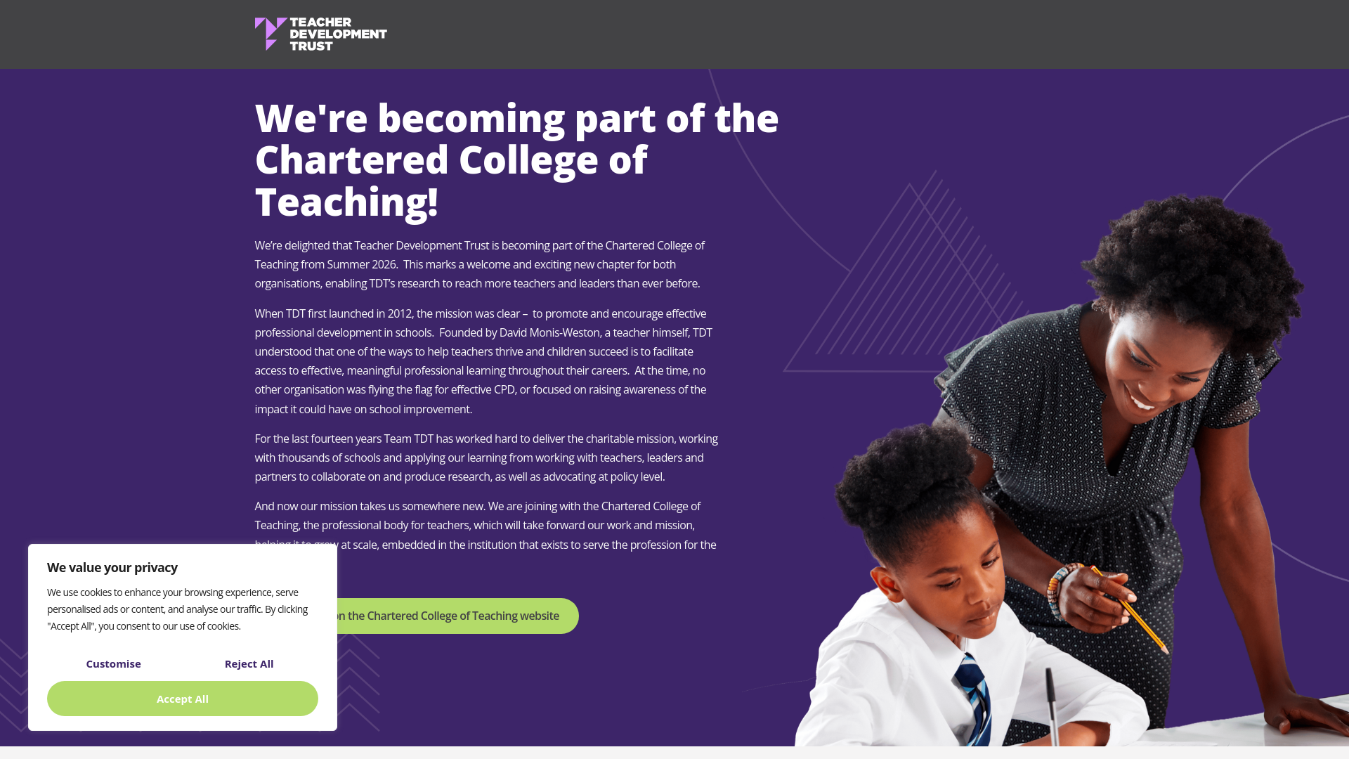 Website screenshot