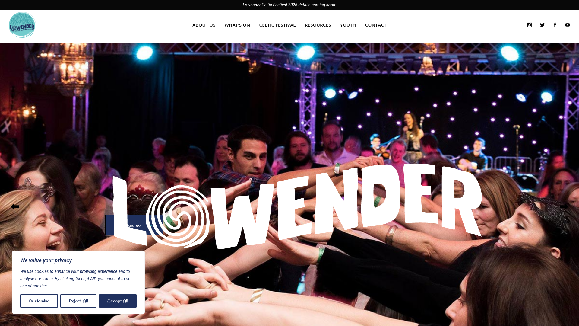 Website screenshot