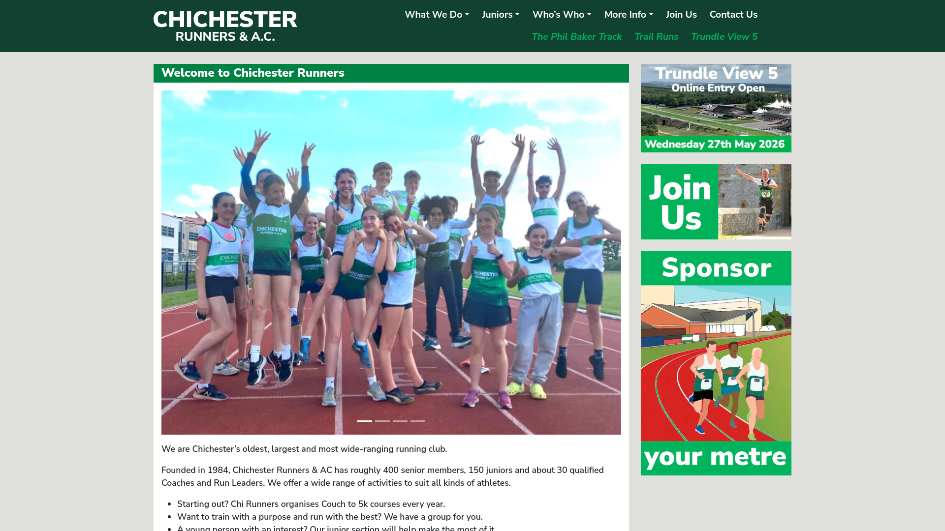 Website screenshot