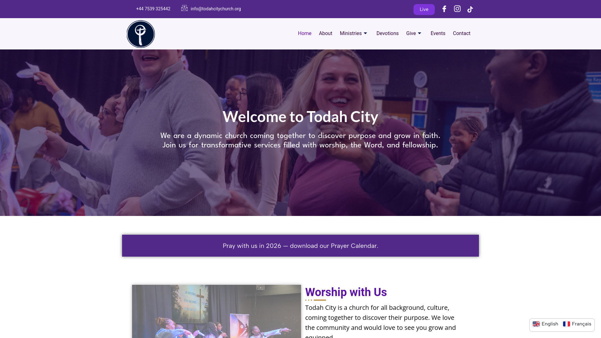Website screenshot