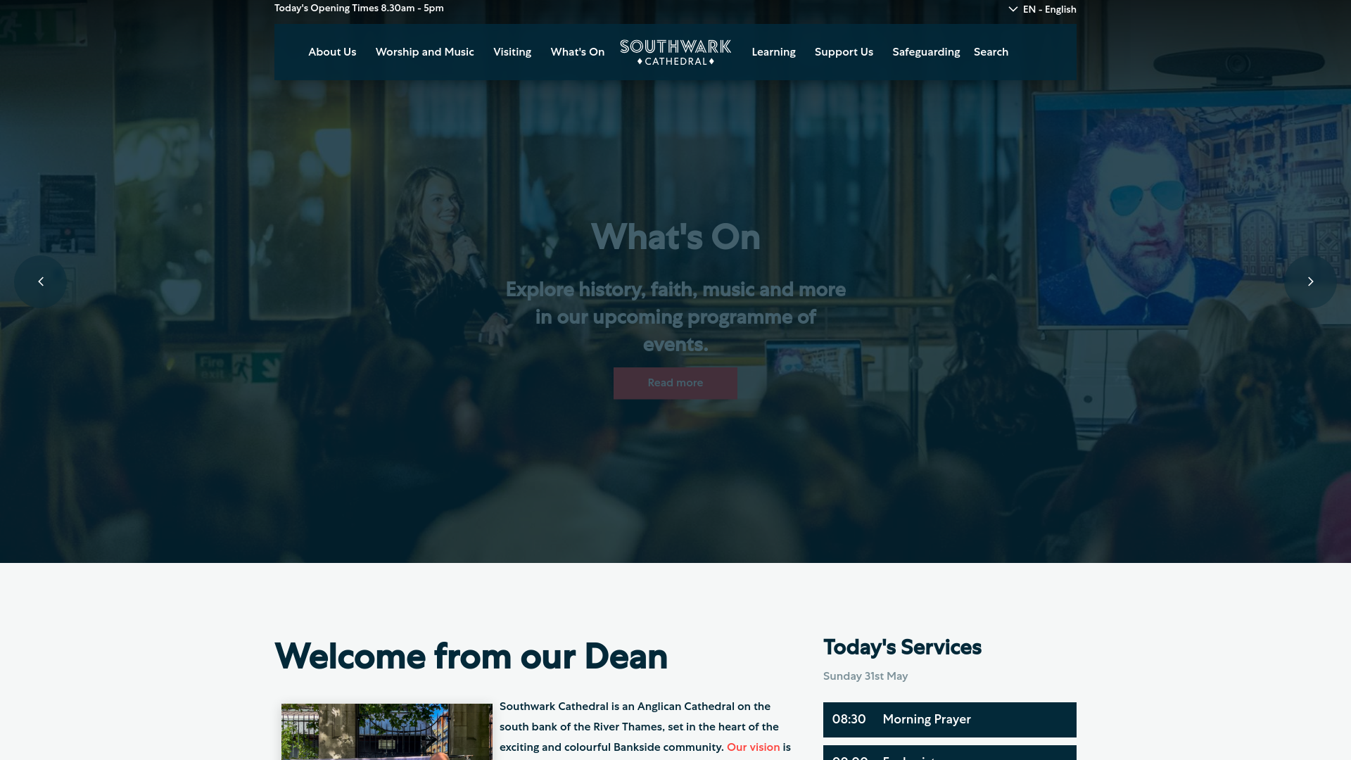 Website screenshot