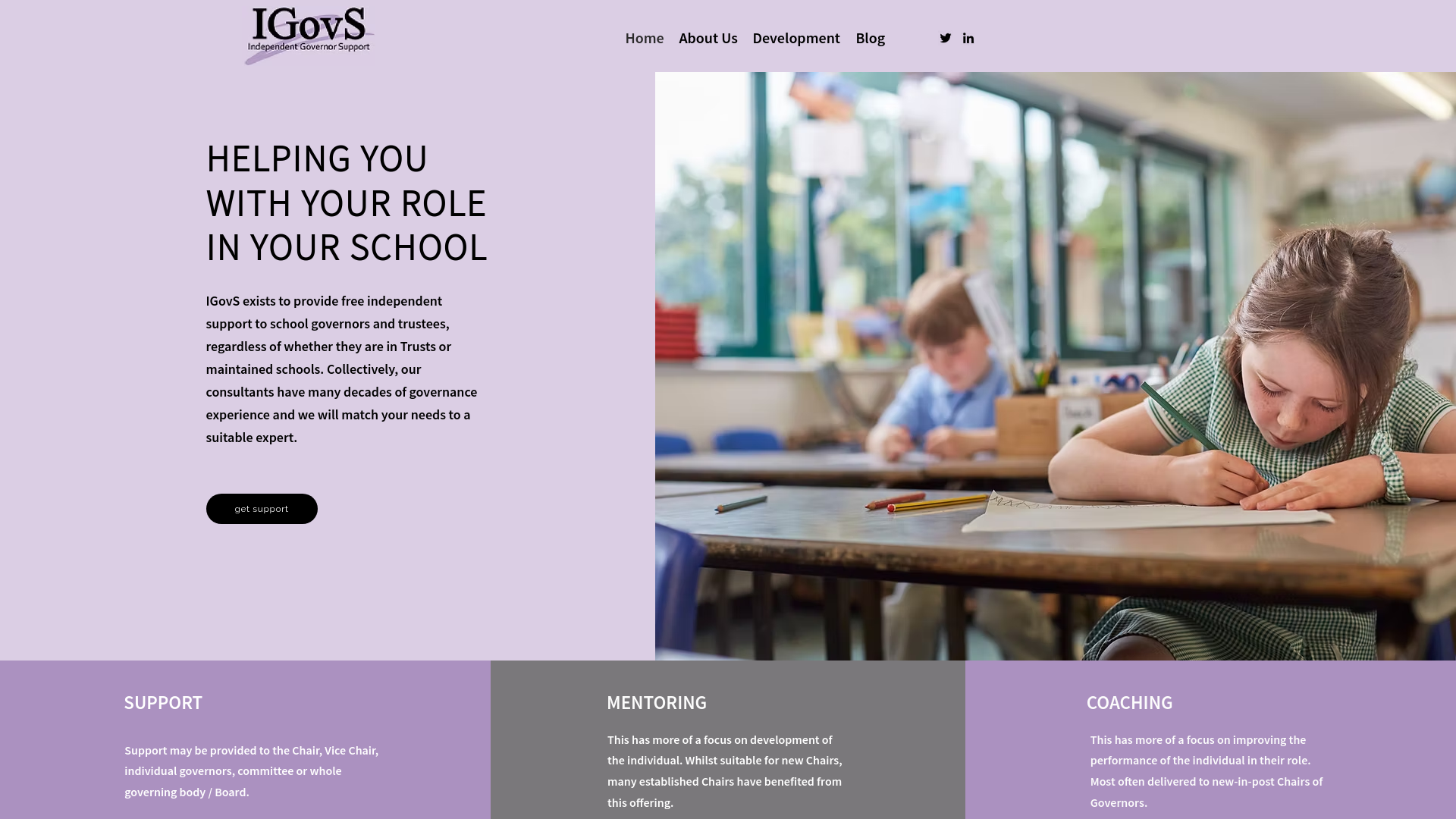 Website screenshot