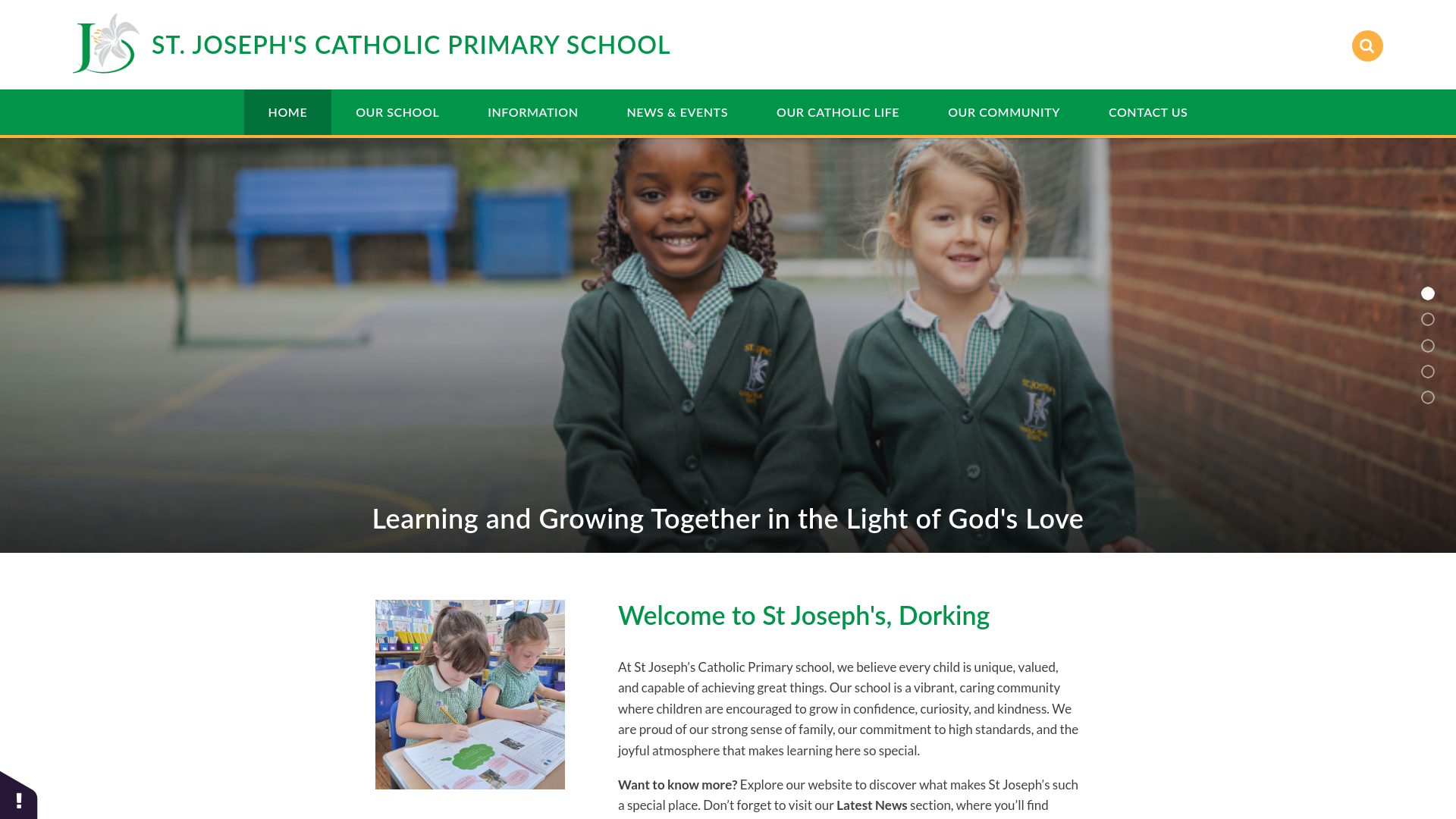 Website screenshot