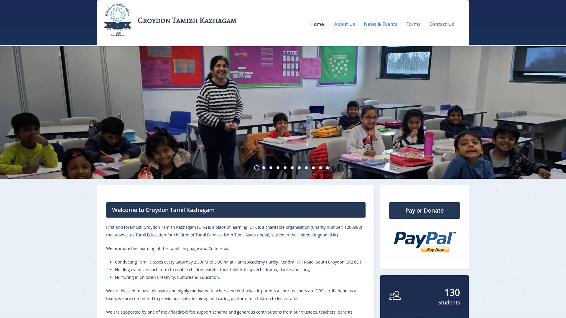 Website screenshot