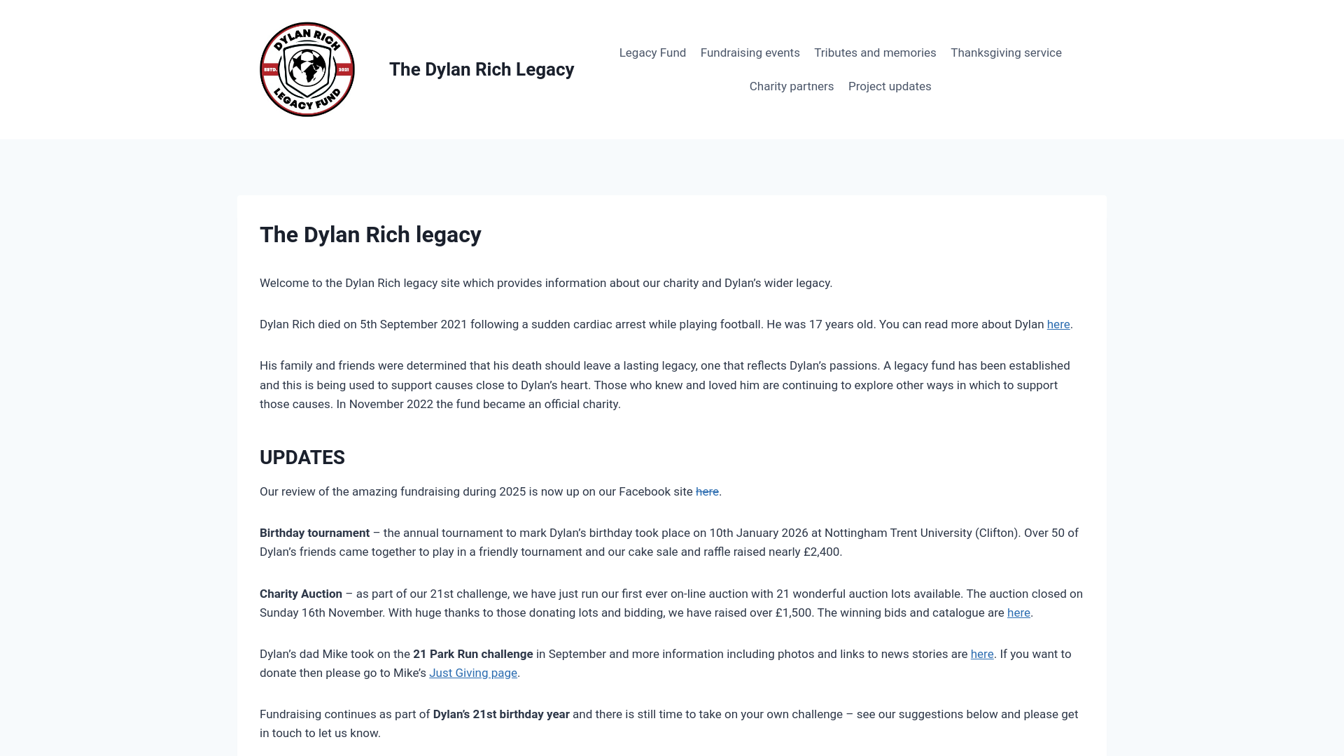 Website screenshot