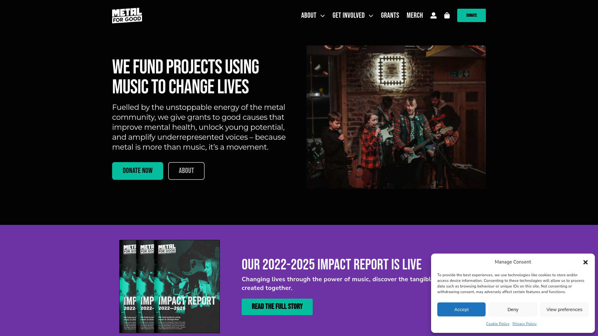 Website screenshot