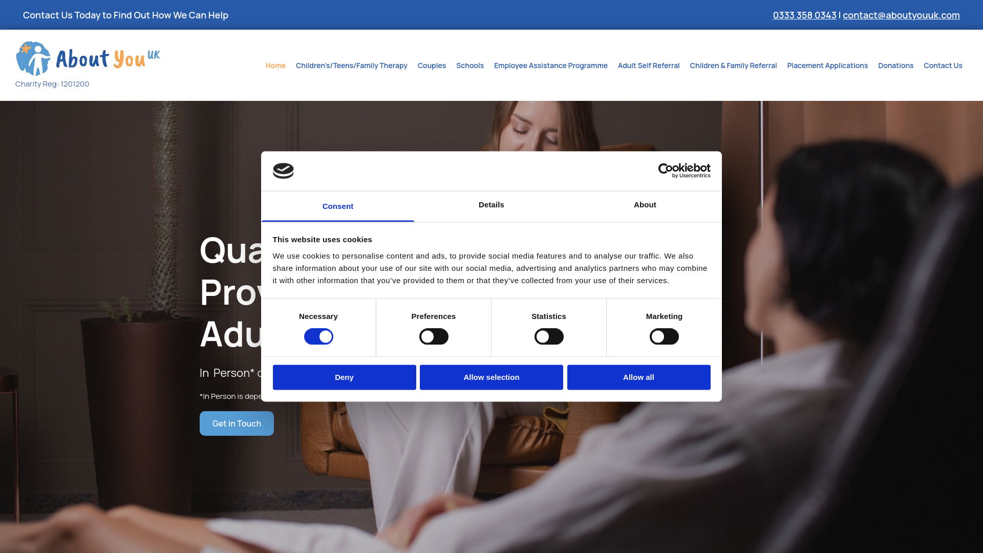 Website screenshot