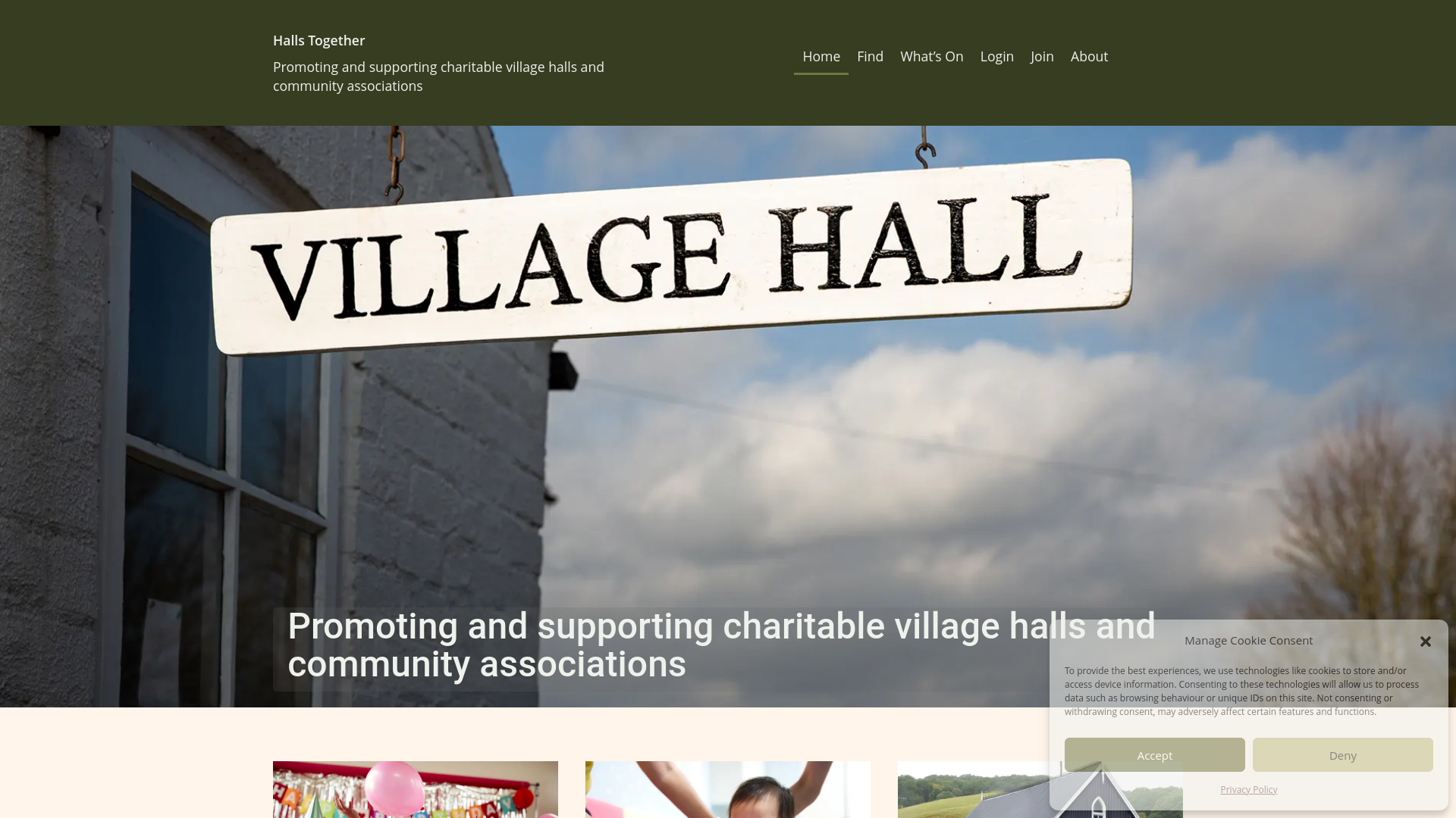 Website screenshot