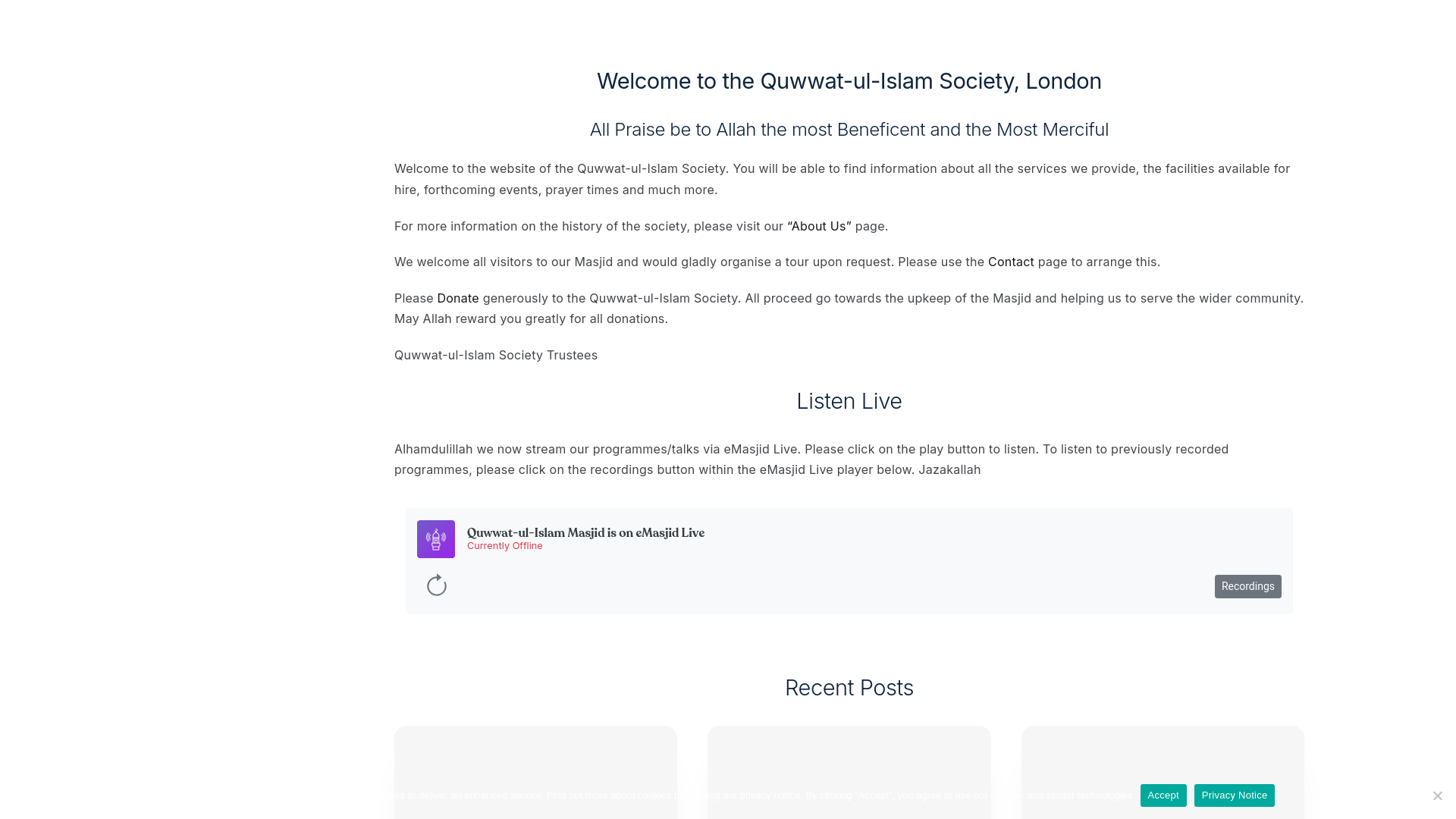 Website screenshot