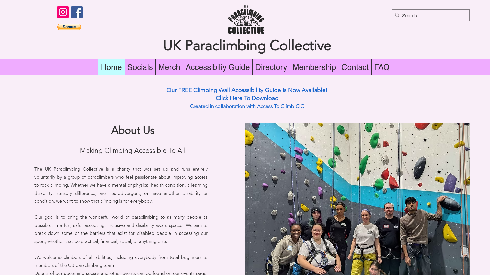 Website screenshot
