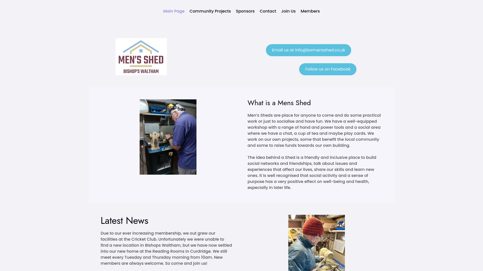 Website screenshot