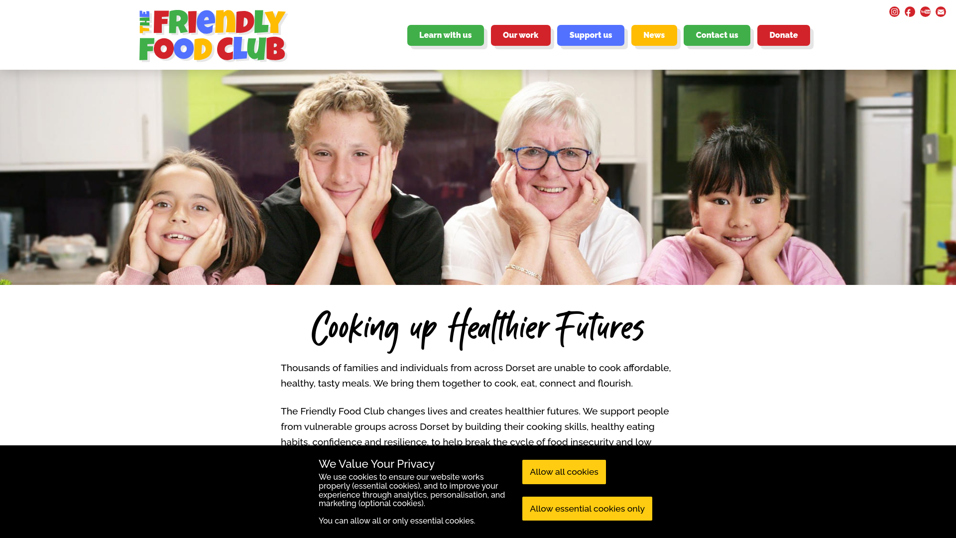 Website screenshot