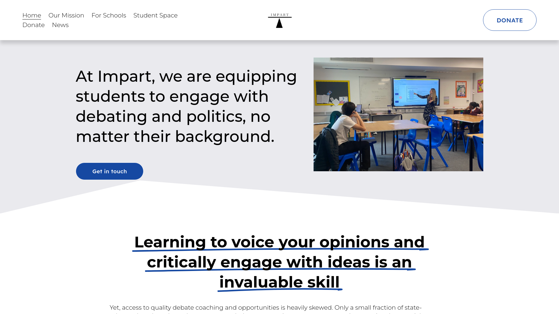 Website screenshot