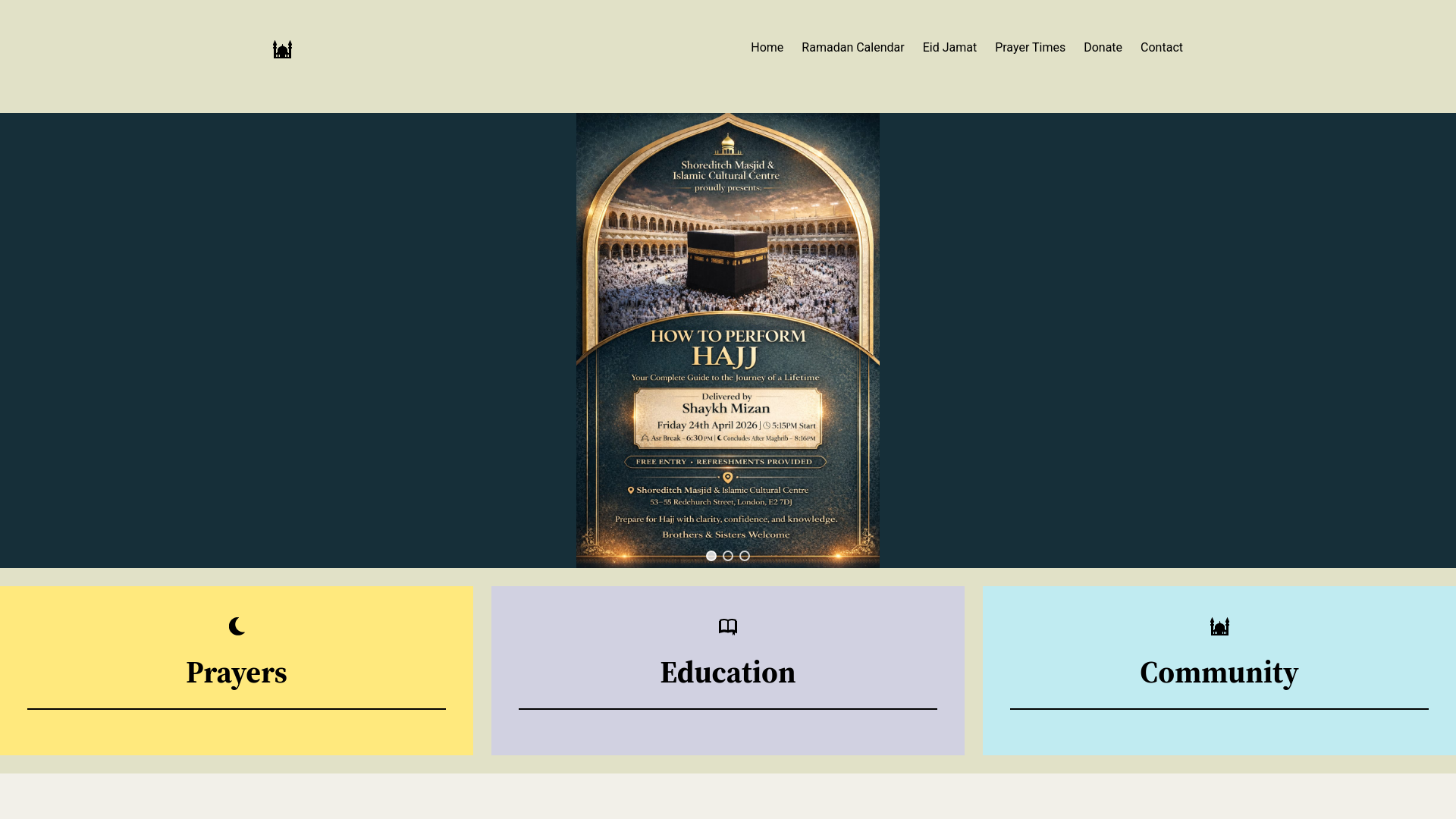 Website screenshot
