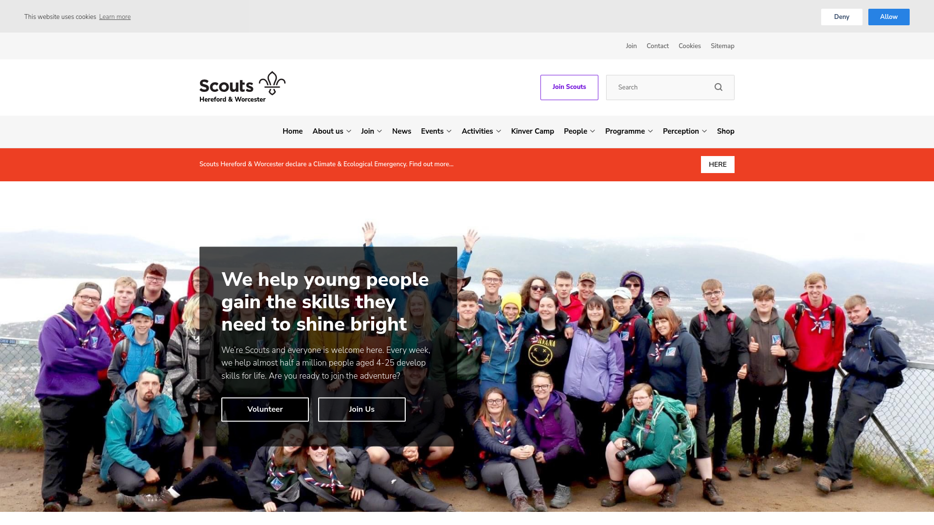 Website screenshot