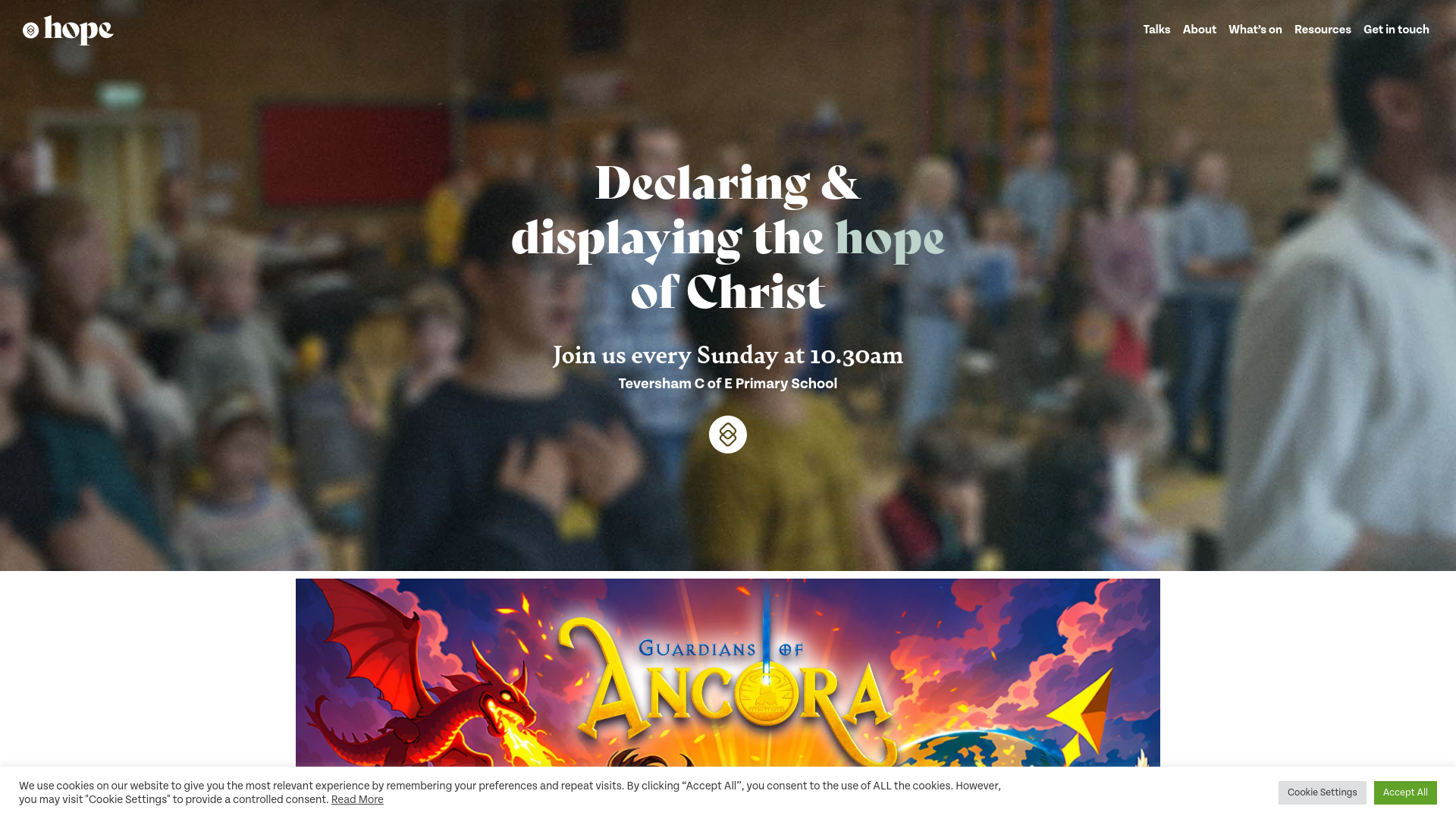 Website screenshot