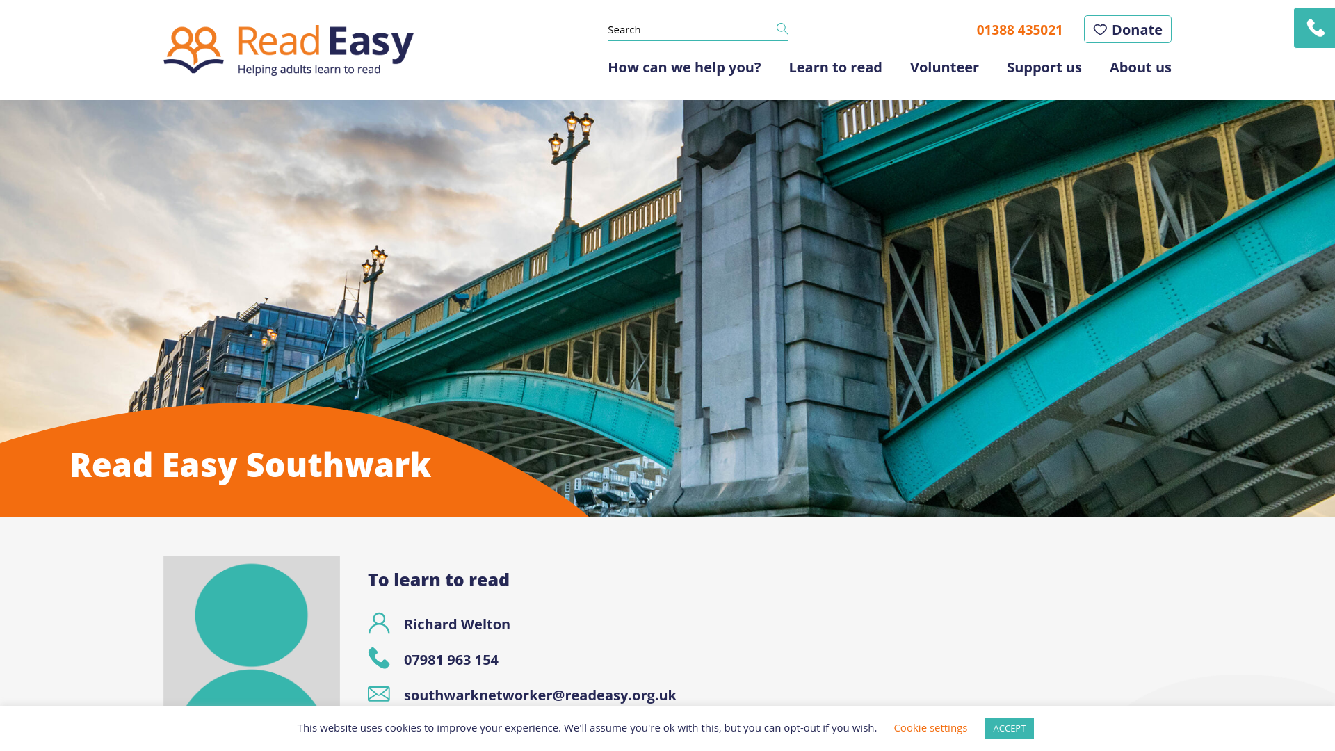 Website screenshot