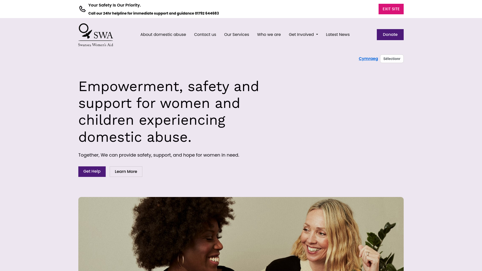 Website screenshot