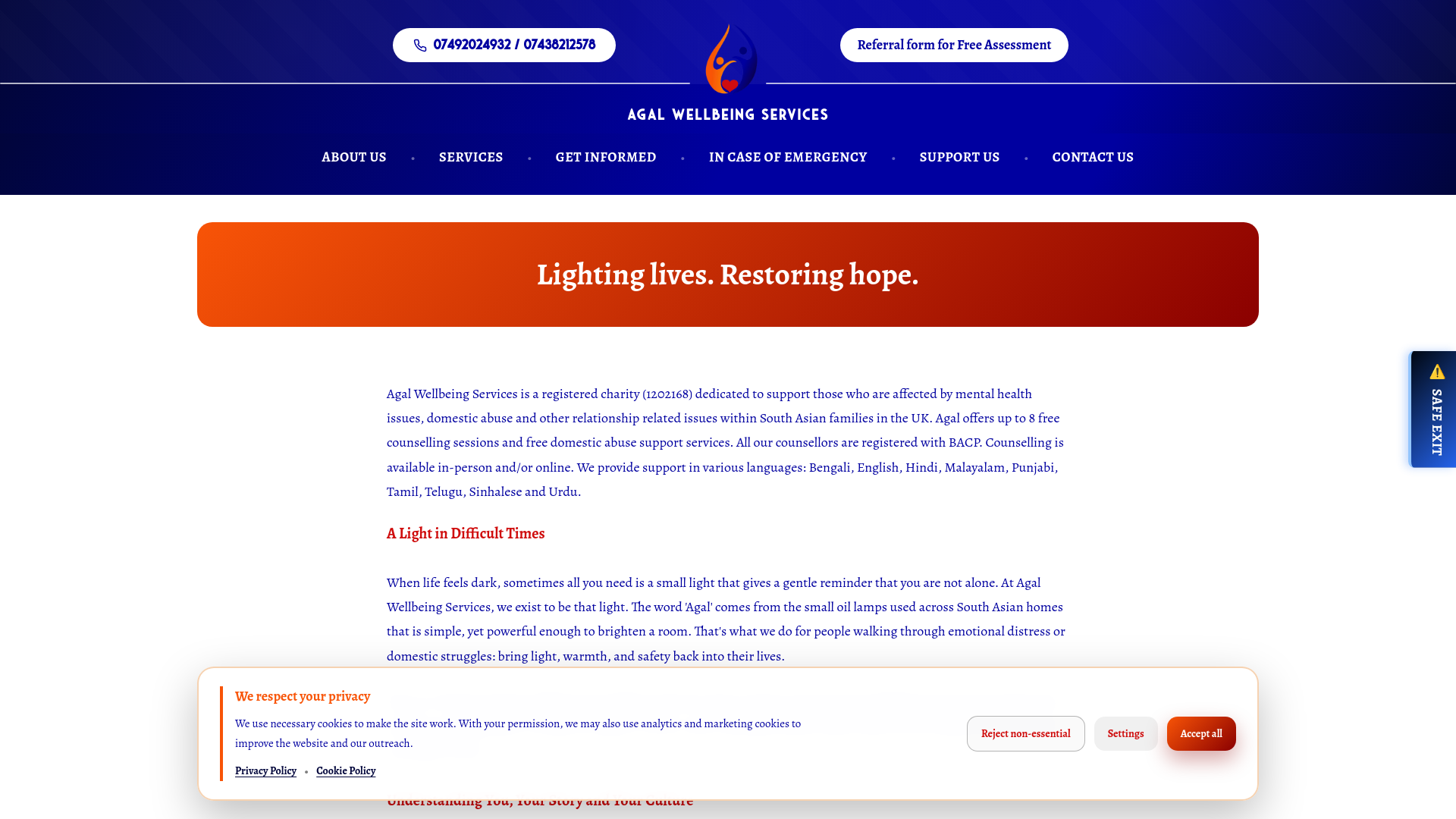 Website screenshot