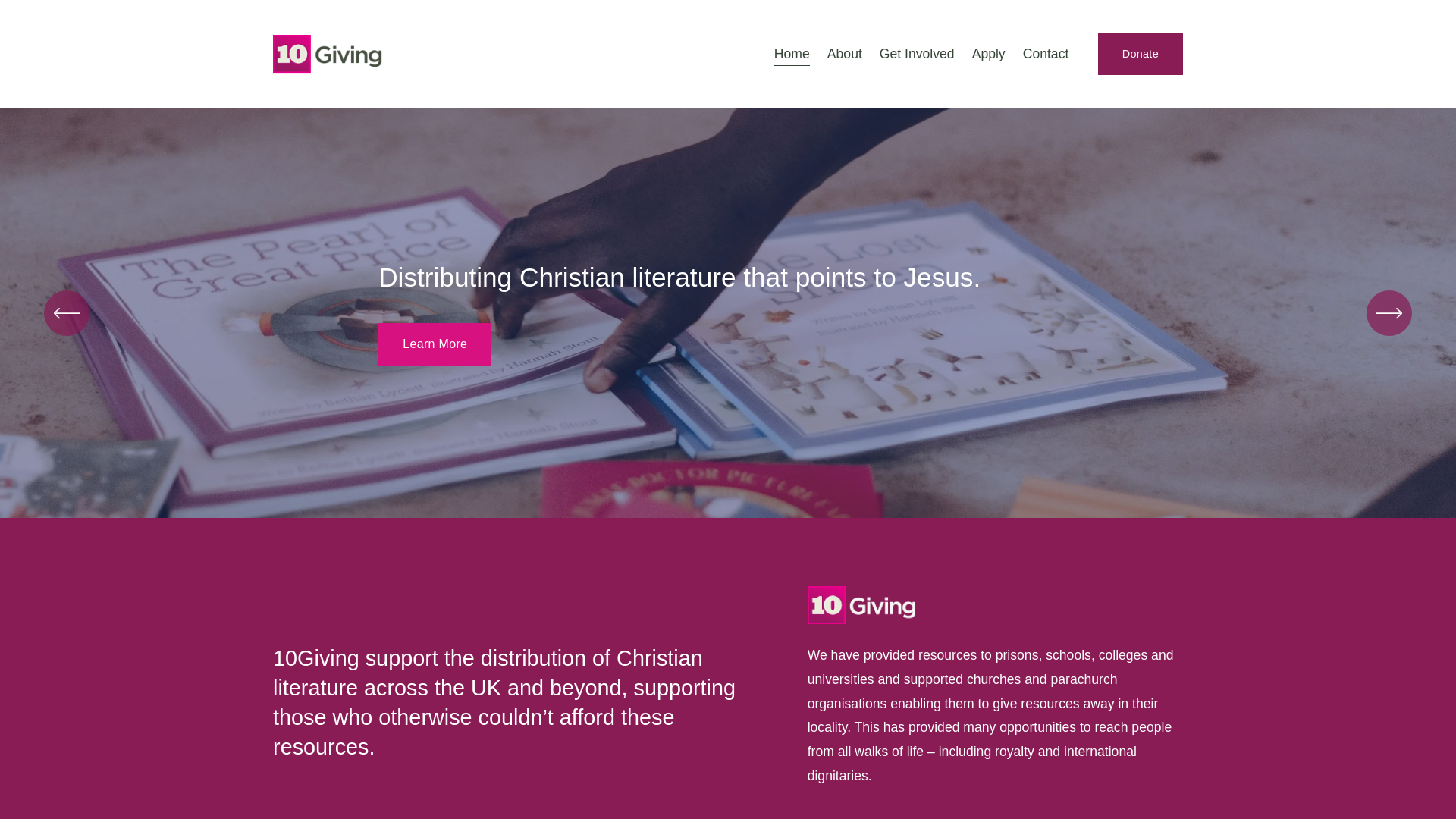 Website screenshot