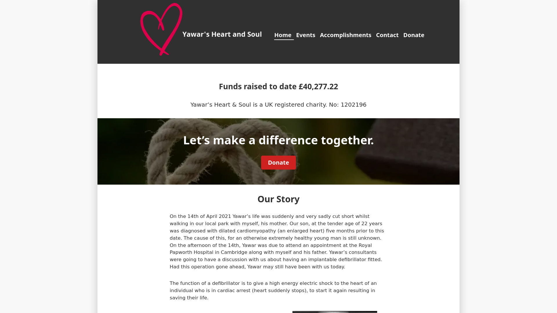 Website screenshot