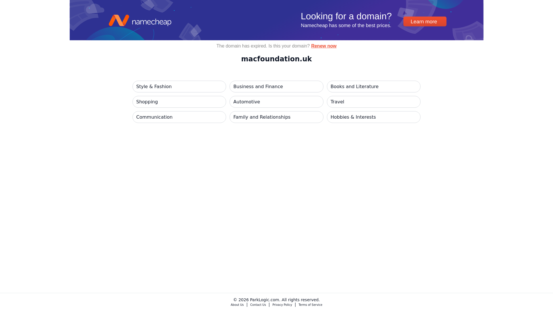 Website screenshot