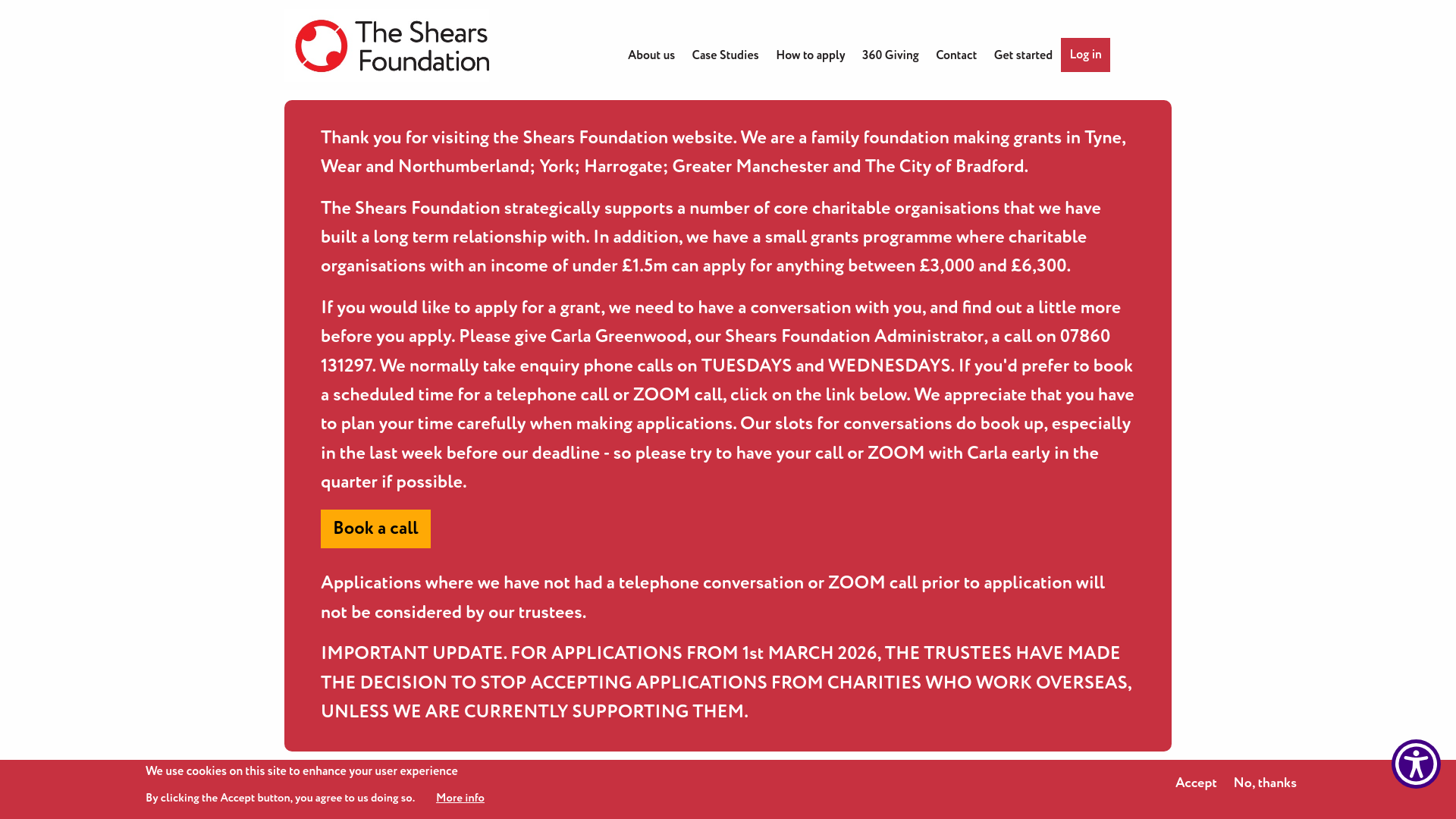 Website screenshot