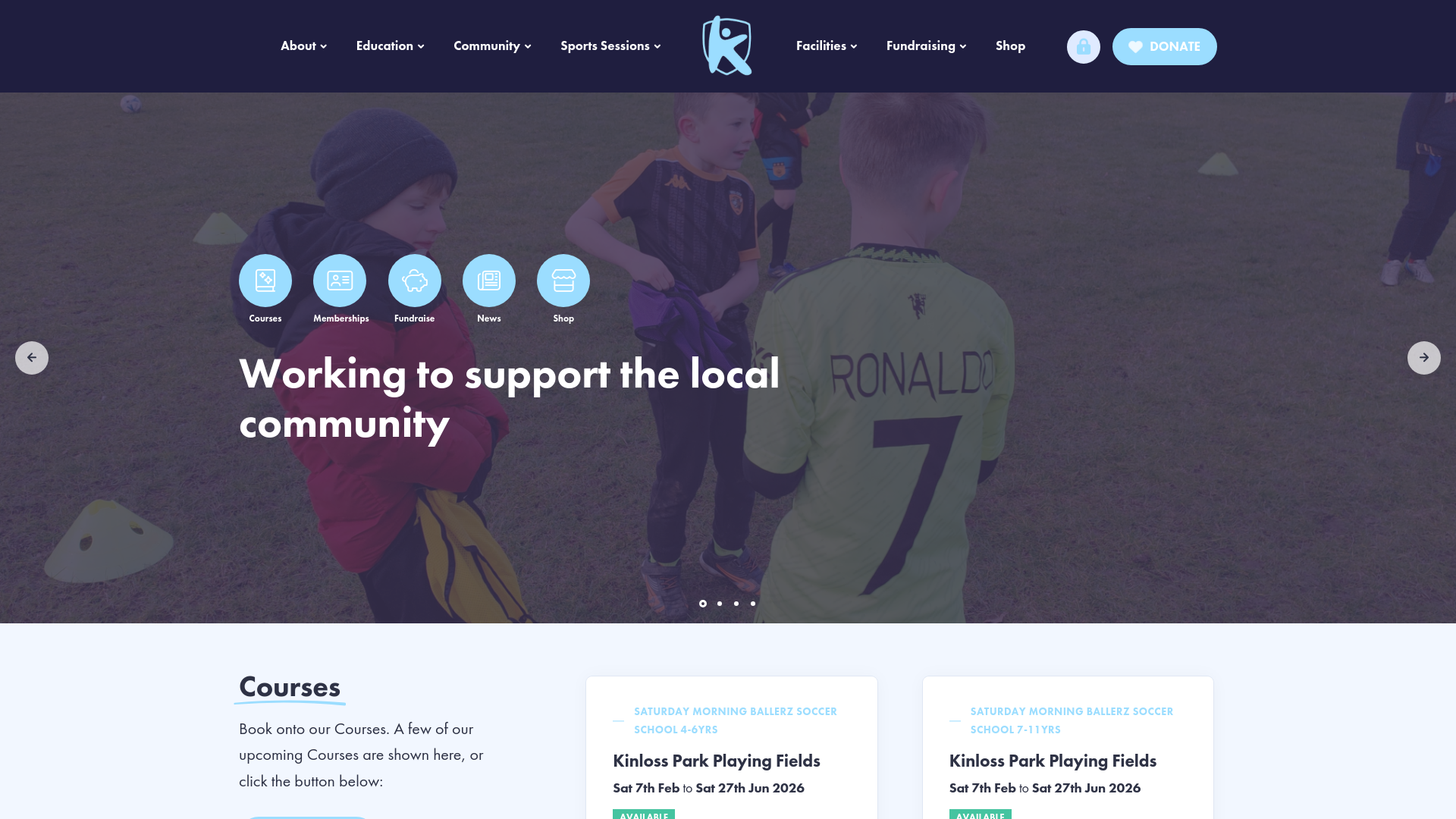 Website screenshot