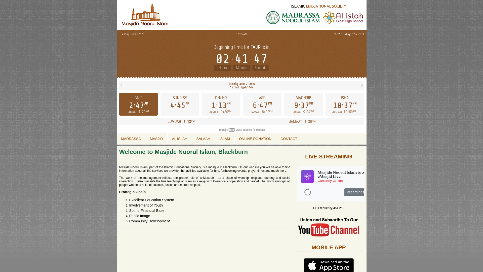 Website screenshot