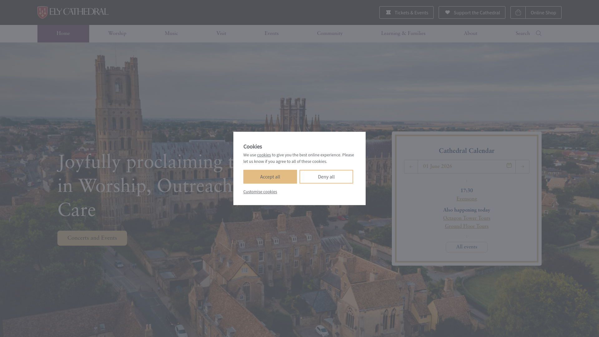 Website screenshot