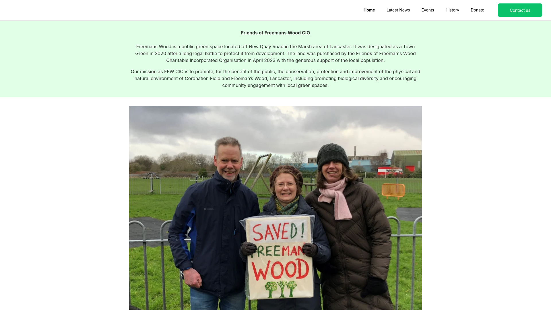 Website screenshot