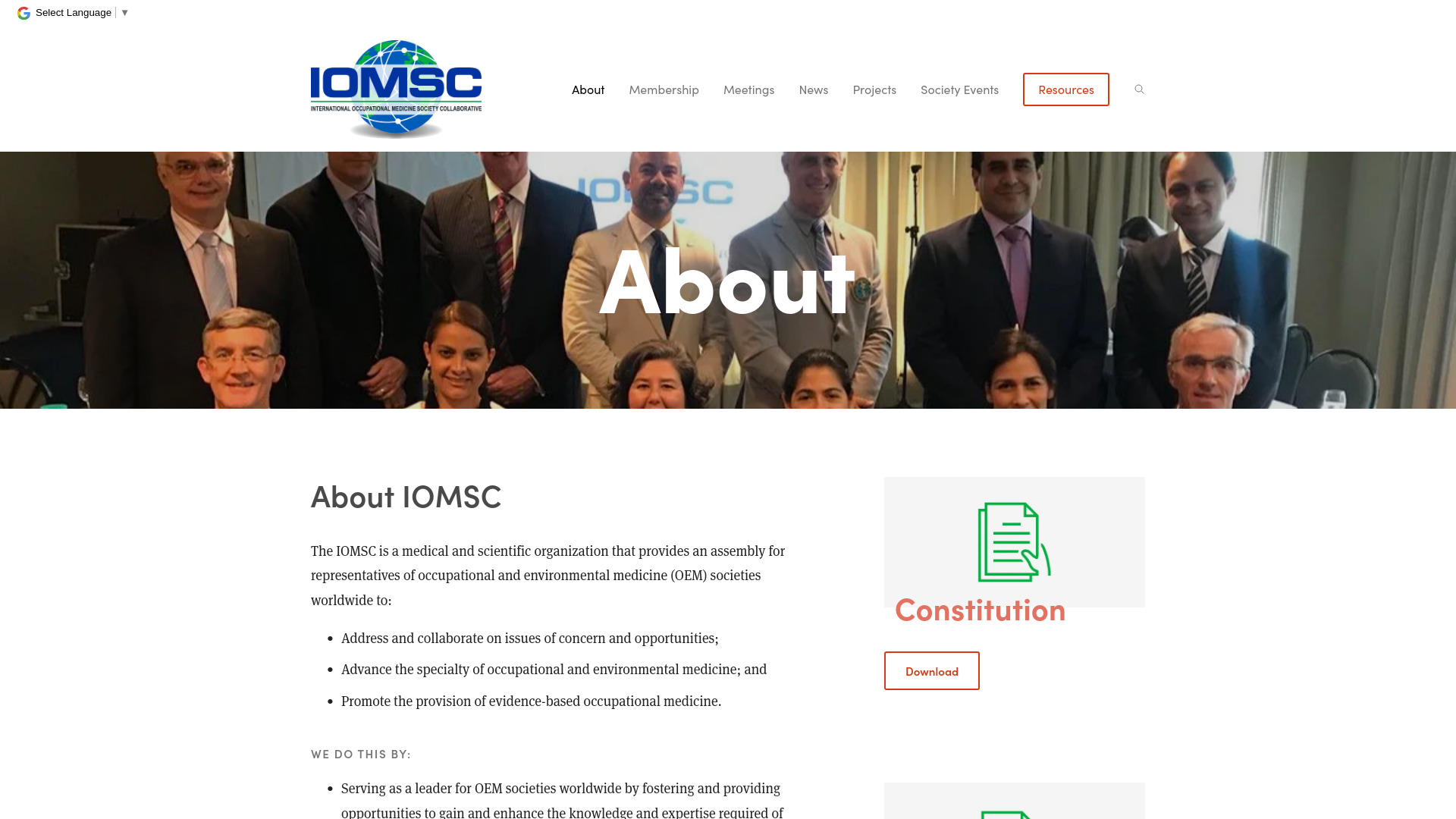 Website screenshot