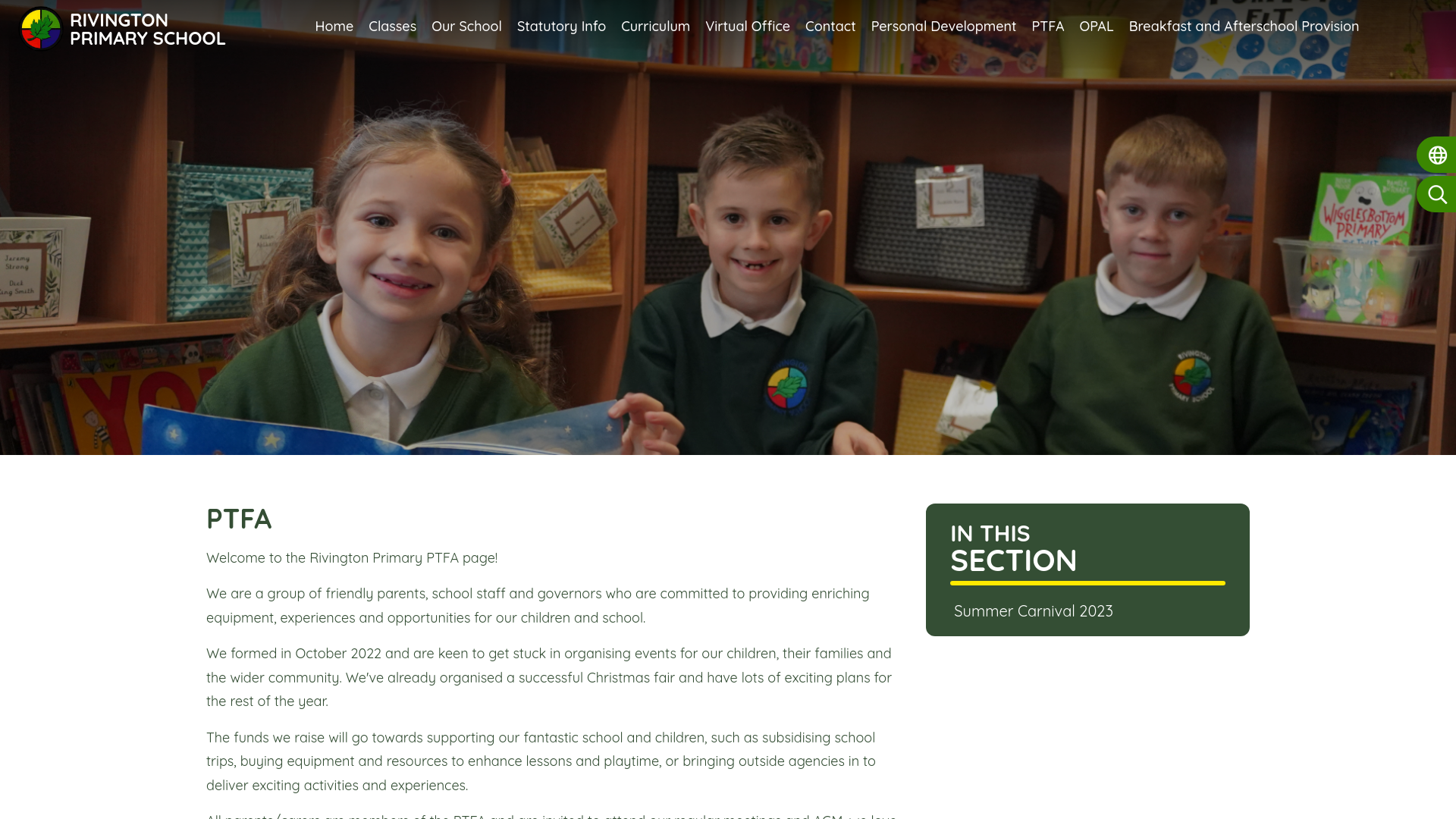 Website screenshot