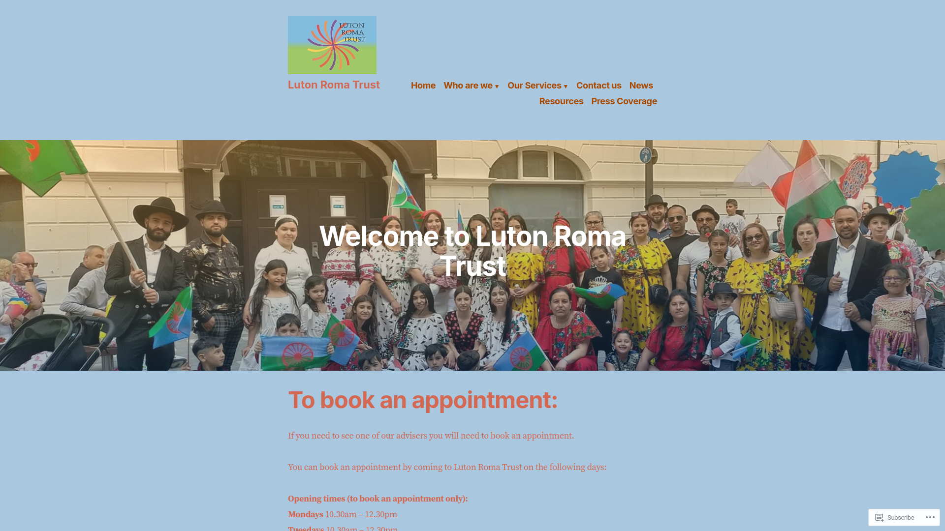 Website screenshot