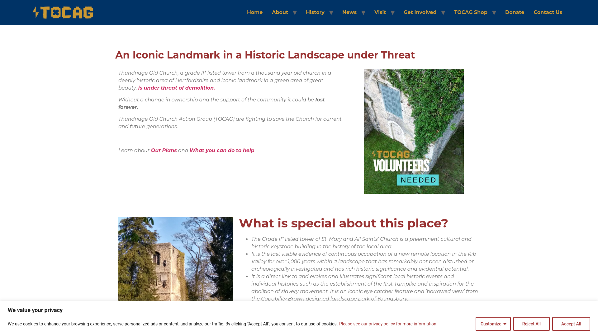 Website screenshot