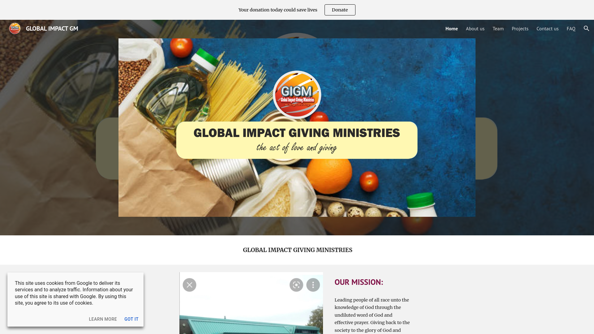 Website screenshot
