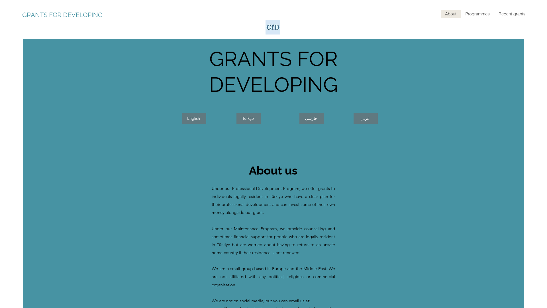 Website screenshot