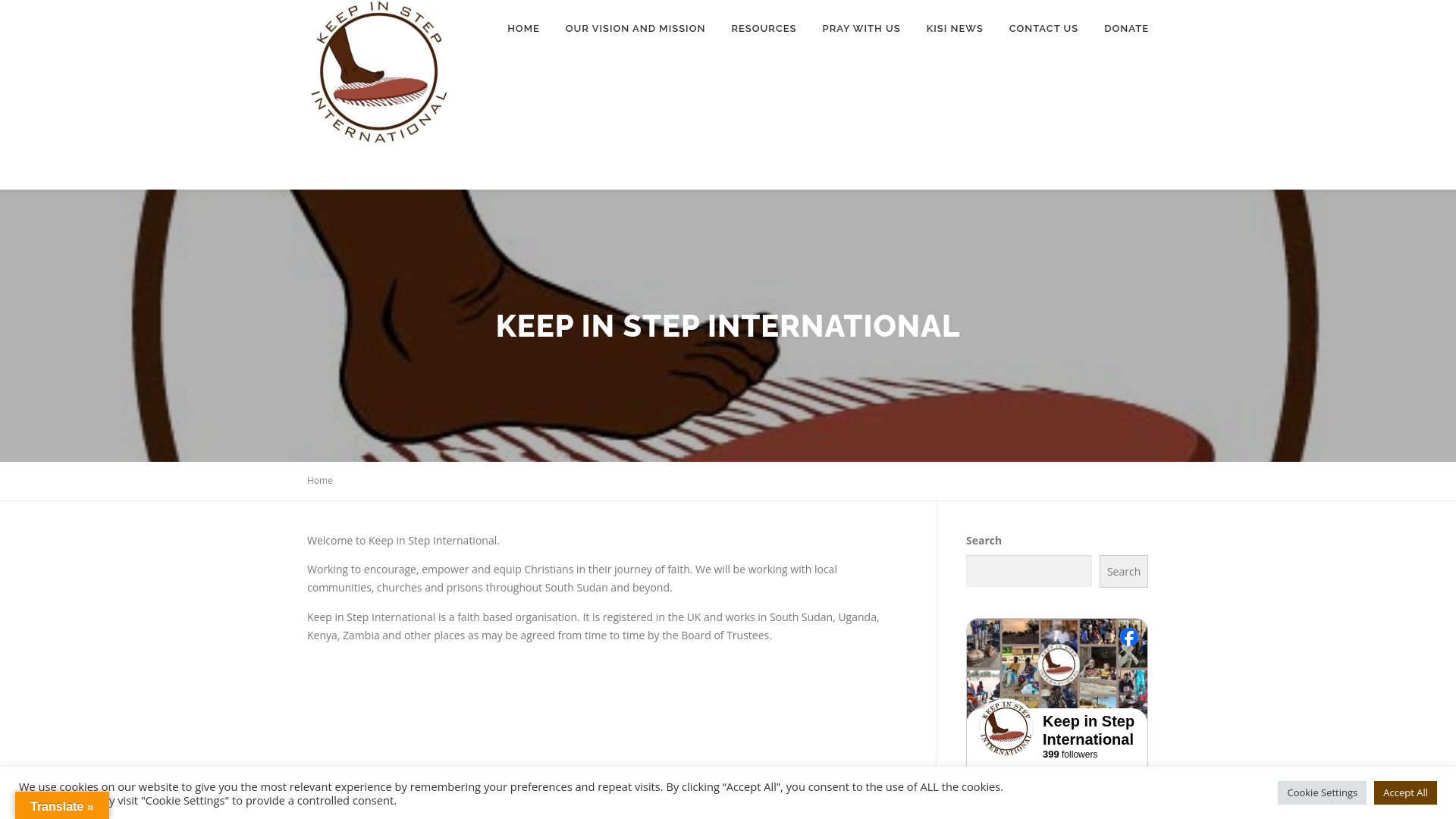 Website screenshot