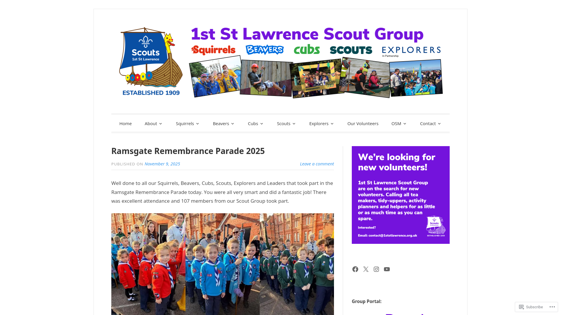 Website screenshot