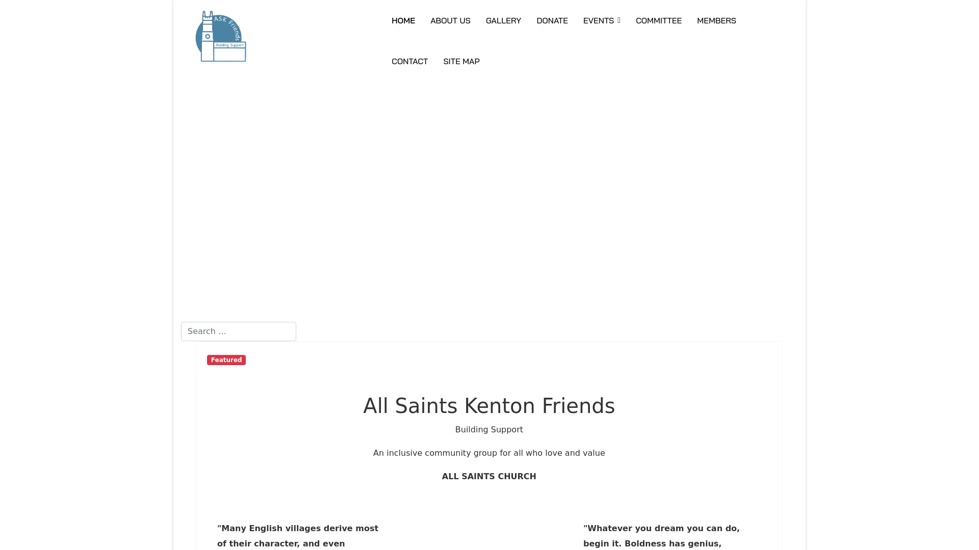 Website screenshot