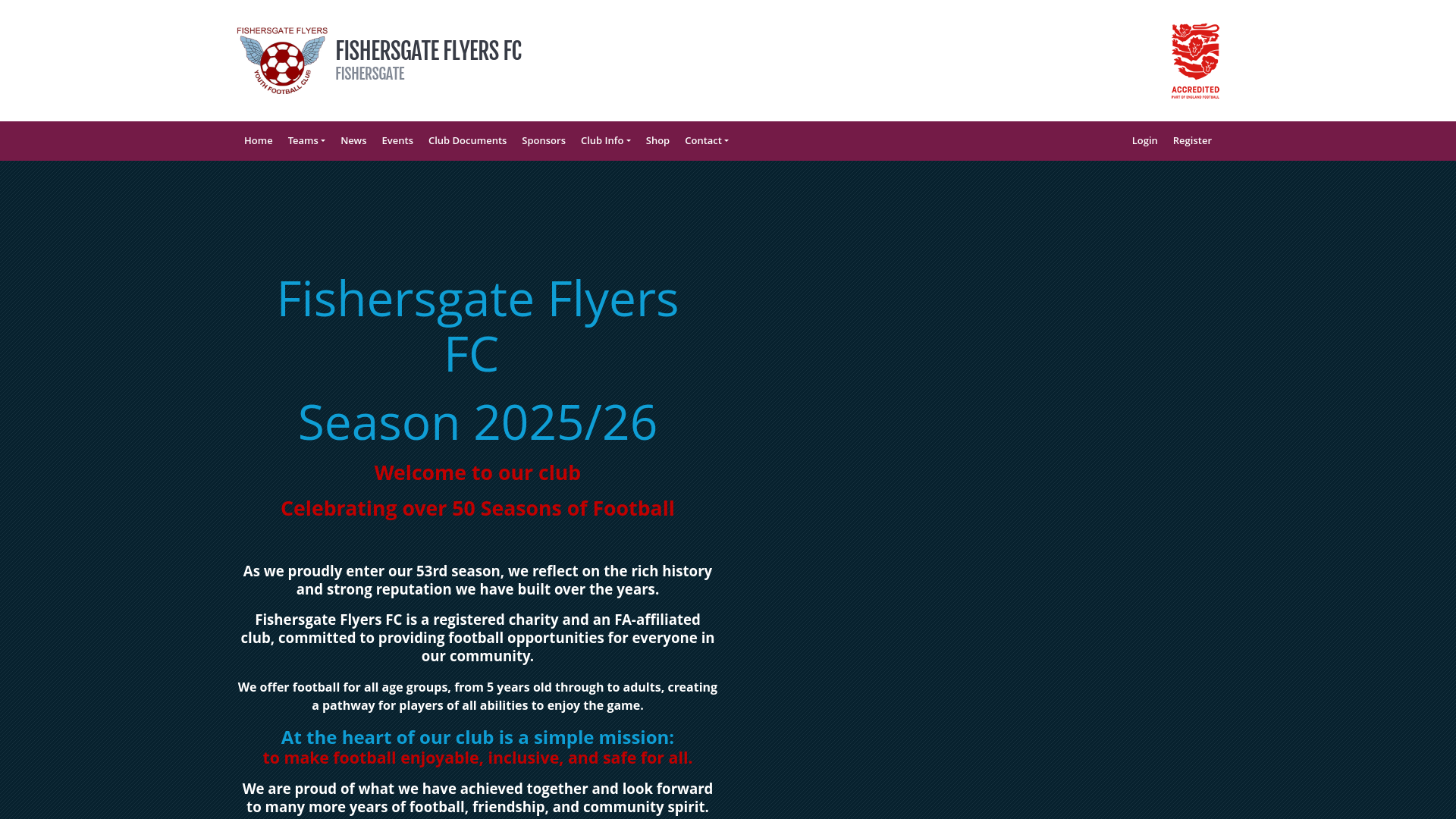 Website screenshot