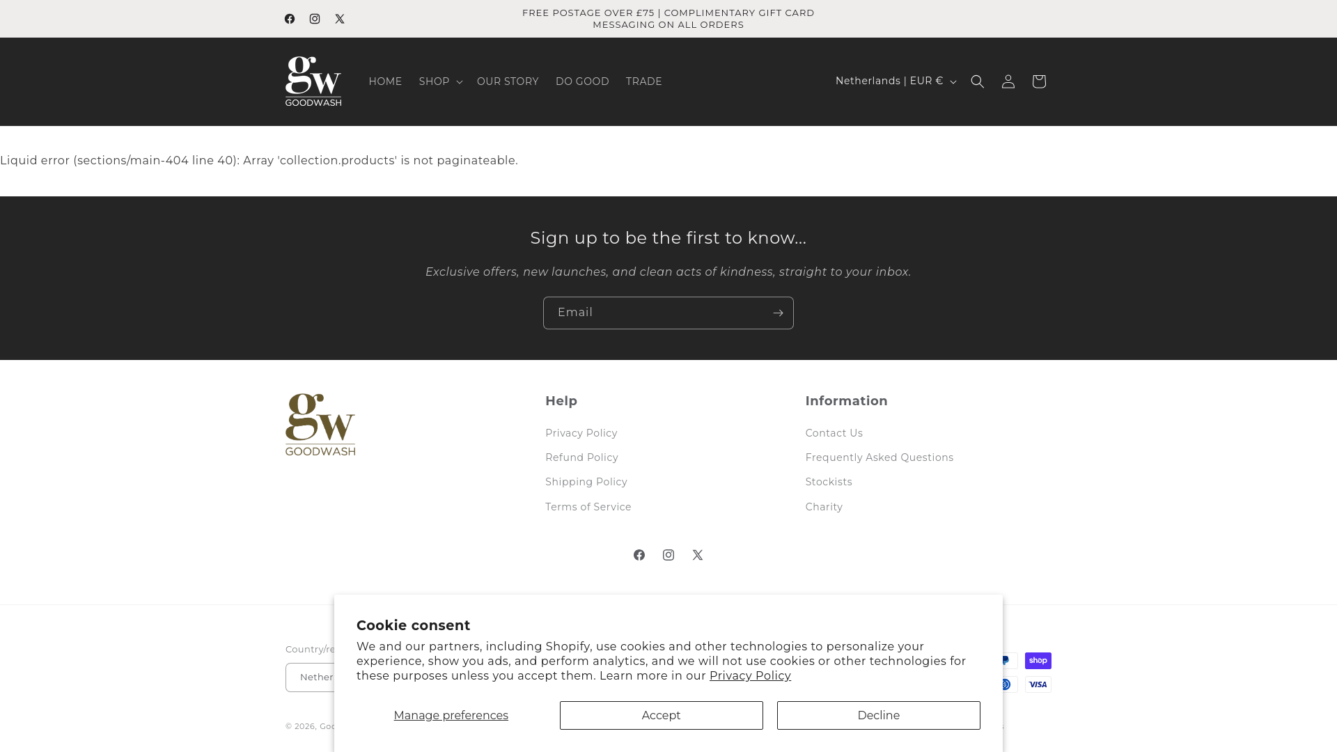Website screenshot