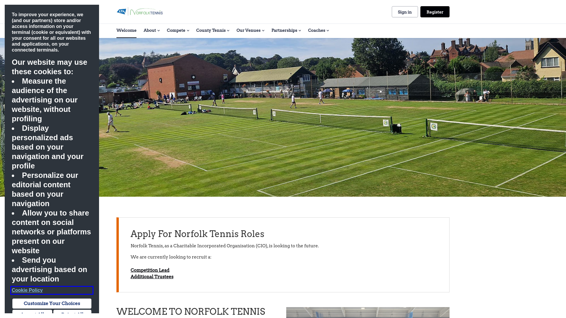 Website screenshot