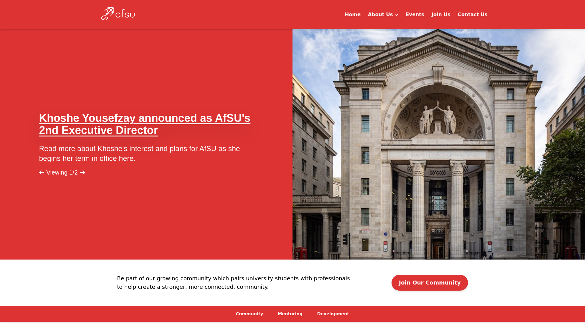 Website screenshot