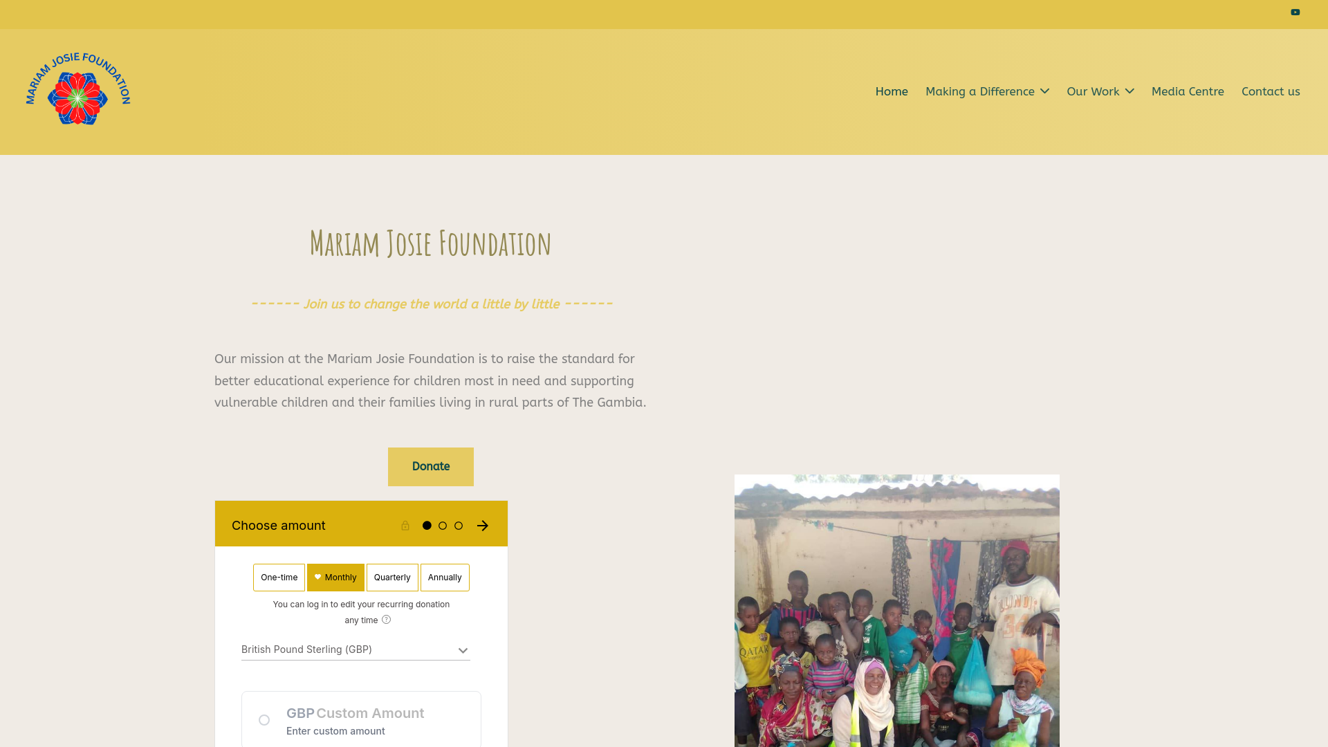 Website screenshot