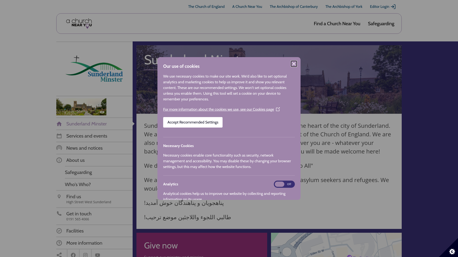 Website screenshot